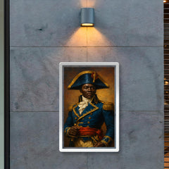Toussaint Louverture in revolutionary blue uniform poster 2