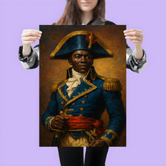 Toussaint Louverture in revolutionary blue uniform poster 3