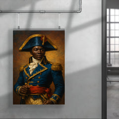 Toussaint Louverture in revolutionary blue uniform poster 4
