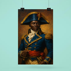 Toussaint Louverture in revolutionary blue uniform poster 6