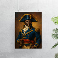 Toussaint Louverture in revolutionary blue uniform poster 7