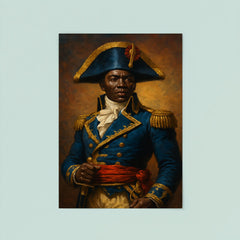 Toussaint Louverture in revolutionary blue uniform poster 8