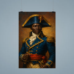 Toussaint Louverture in revolutionary blue uniform poster 9