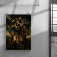 Toussaint Louverture on horseback before storm dark sugar fields poster 4