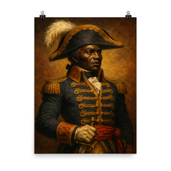 Toussaint Louverture poster on a plain backdrop in size 8"x10".
