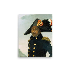 Toussaint Louverture poster on a plain backdrop in size 8"x10".