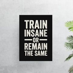 Train insane or remain the same poster 7