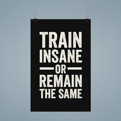 Train insane or remain the same poster 9