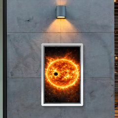 Transit of Venus across blazing solar disc poster 2