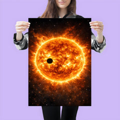 Transit of Venus across blazing solar disc poster 3