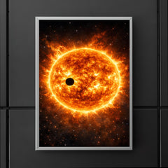 Transit of Venus across blazing solar disc poster 5