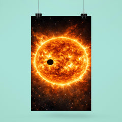 Transit of Venus across blazing solar disc poster 6