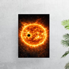 Transit of Venus across blazing solar disc poster 7