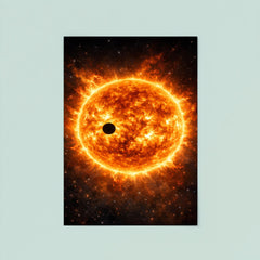 Transit of Venus across blazing solar disc poster 8