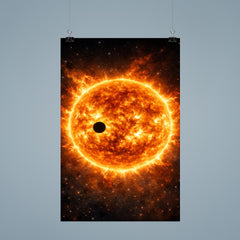 Transit of Venus across blazing solar disc poster 9