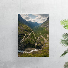Trollstigen Hairpins Norway poster 7