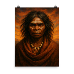Truganini poster on a plain backdrop in size 8"x10".