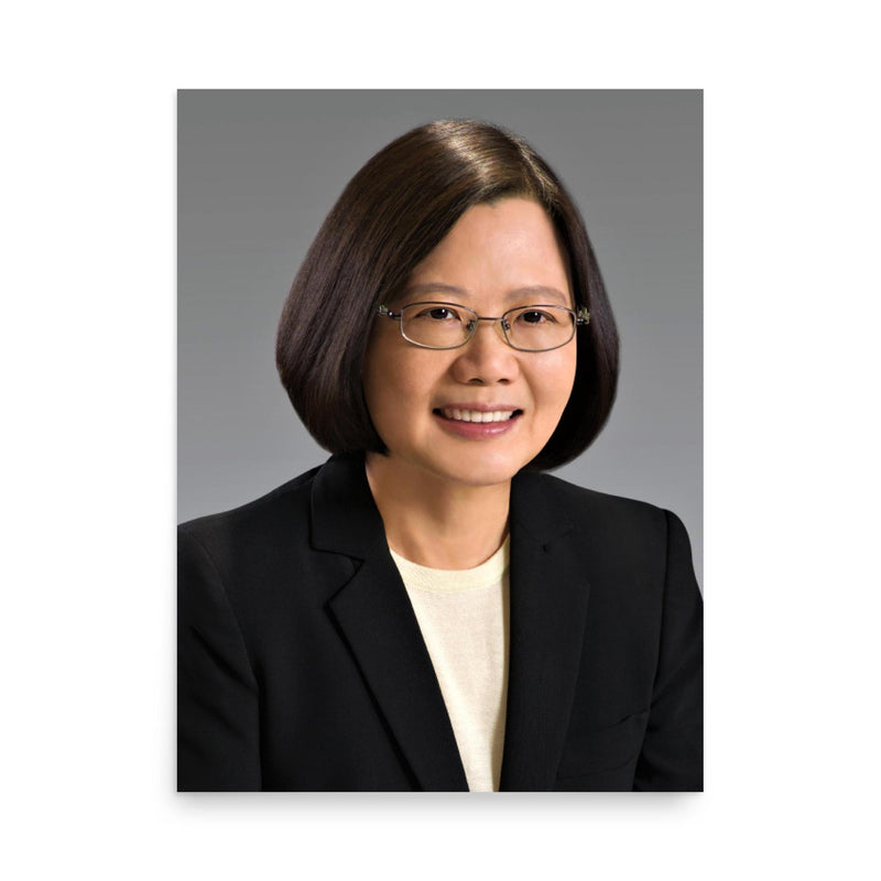 Tsai Ing-wen poster on a plain backdrop in size 18