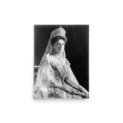 Tsarina Alexandra poster on a plain backdrop in size 12"x16".