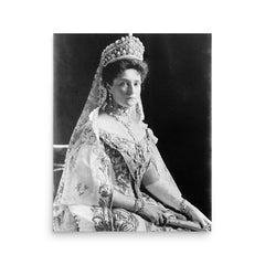 Tsarina Alexandra poster on a plain backdrop in size 16"x20".