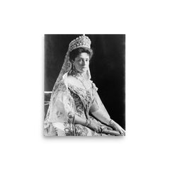 Tsarina Alexandra poster on a plain backdrop in size 8"x10".