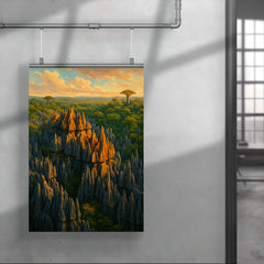 Tsingy de Bemaraha Madagascar poster 4