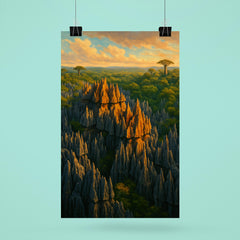 Tsingy de Bemaraha Madagascar poster 6