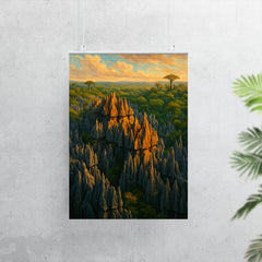 Tsingy de Bemaraha Madagascar poster 7