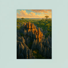 Tsingy de Bemaraha Madagascar poster 8