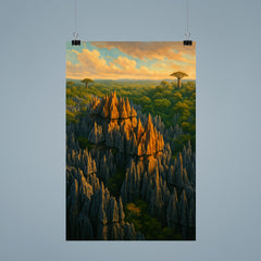 Tsingy de Bemaraha Madagascar poster 9