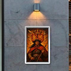 Túpac Amaru II beneath broken Spanish insignia poster 2