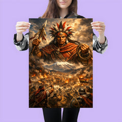 Tupac Katari above La Paz siege poster 3