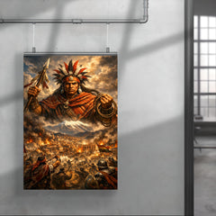 Tupac Katari above La Paz siege poster 4