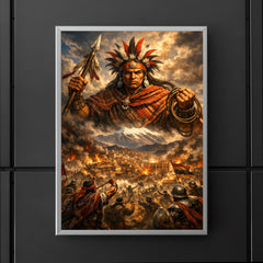 Tupac Katari above La Paz siege poster 5