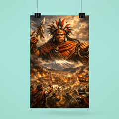 Tupac Katari above La Paz siege poster 6