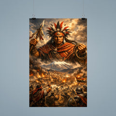 Tupac Katari above La Paz siege poster 9