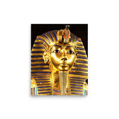 Tutankhamun poster on a plain backdrop in size 8"x10".