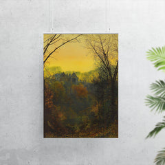 Twilight by John Atkinson Grimshaw, 1871 poster 7