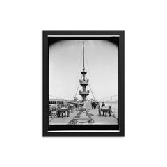 Two Carts in 1898 Photograph framed print on a plain backdrop in size 12"x16".