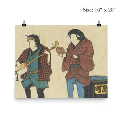 Two Catfish as Street Musicians, Artist Unknown, ca. 1855 poster 2