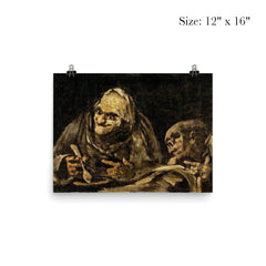 Two Old Men Eating Soup by Francisco Goya, 1820 poster 3