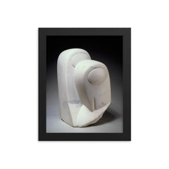 Two Penguins by Constantin Brancusi, 1911-1914 framed print on a plain backdrop in size 8"x10".