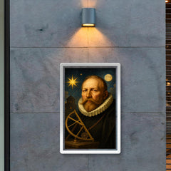 Tycho Brahe golden nose observatory portrait poster 2