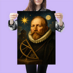 Tycho Brahe golden nose observatory portrait poster 3