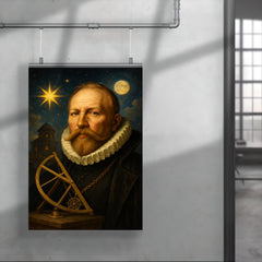 Tycho Brahe golden nose observatory portrait poster 4