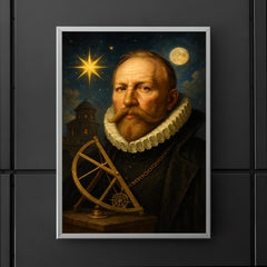 Tycho Brahe golden nose observatory portrait poster 5
