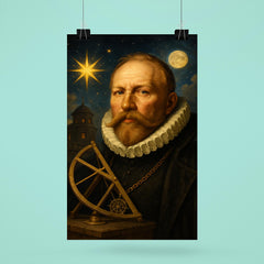 Tycho Brahe golden nose observatory portrait poster 6