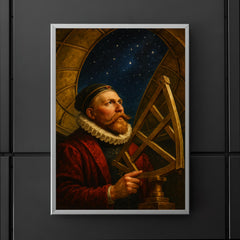 Tycho Brahe under a brass observatory dome poster 5