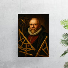 Tycho Brahe with brass instruments and artificial nose poster 7