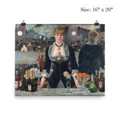 Un Bar aux Folies-Bergère by Édouard Manet poster 2
